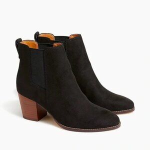J. Crew Rory Microsuede Heeled Boots 6.5